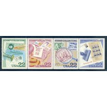 2198-2201a 22c Stamp Collecting Very Fine MNH Pane/4 MAL2933