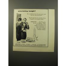 1950 Lord Calvert Whiskey Ad - Entertaining tonight?