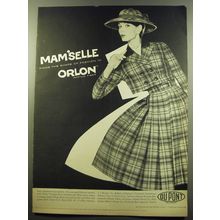 1959 Du Pont Orlon Advertisement - Mam'selle finds the shape of fashion