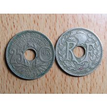 France Republic 1932 25 Centimes Coin