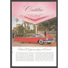 CADILLAC CRAFTSMANSHIP car USA US : Original Vintage 1960 Magazine Advert
