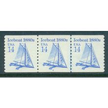 2134 14c Iceboat Very Fine MNH Dry Gum PNC 2/3 W0397