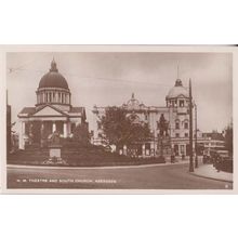 Aberdeen Theatre South Church Scottish Real Photo Postcard