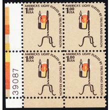 1610, Mint NH $1 Dramatic Color Shift Error Plate Block * Stuart Katz