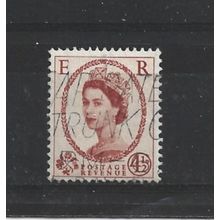 GB.SG594 4 1/2d Chestnut.Fine Used.Jul25