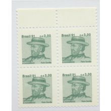 Brazil Stamp Scott #RA27, Mint Never Hinged, Block of 4