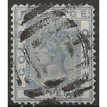Gold Coast 1876 SG5 1d Blue Wnk Crown CC Good Used . .
