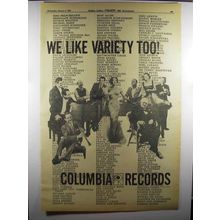 1956 Columbia Records Ad - We Like Variety Too