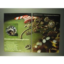 1972 De Beers Diamonds Ad - Christmas Gift of Love