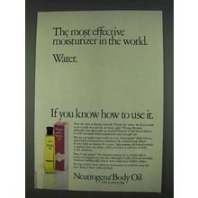 1978 Neutrogena Body Oil Ad - Effective Moisturizer