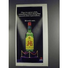 1980 J&B Scotch Ad - Once in a Great While