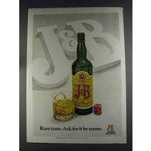 1980 J&B Scotch Ad - Rare Taste