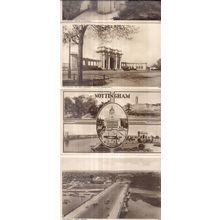 NOTTINGHAM , 11 VIEW VINTAGE PICTURE STRIP 14 X 9 cms..