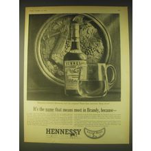 1962 Hennessy Cognac Advertisement - It's the name that means most in Brandy