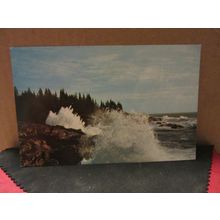 HUNTERS BEACH, MOUNT DESERT ISLAND, MAINE, USA unused vintage postcard =