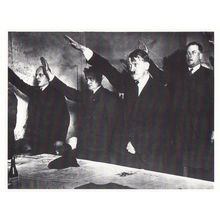 Hitler Salute Saluting German WW2 Election Lipps 1938 Photo Postcard