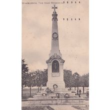Wimbledon Military War Memorial London Old WW2 Postcard