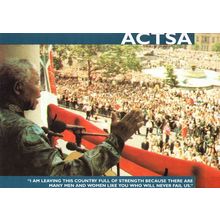 Nelson Mandela Rally ACTSA South African Politics Rare Postcard