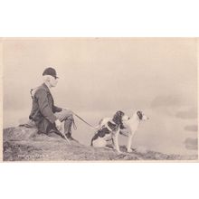 The Huntsman Elderly Fox Hunter Hunting Dogs Old Postcard
