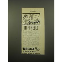 1956 Decca Records Ad - Hi-Fi Heels