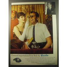 1960 Excello Shirts Ad - Unusual importations from Italy by Excello