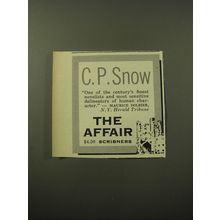 1960 Scribners Book Advertisement - The Affair by C.P. Snow