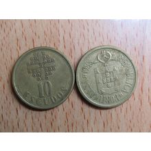 Portugal 1988 $10 Escudos Coin