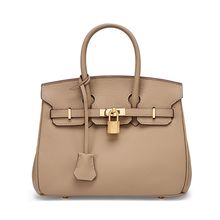 Women Genuine Leather Shoulder Bags Grey