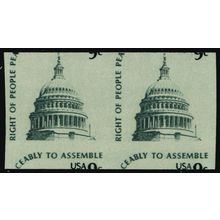 1616a, Mint NH 9¢ - Miscut Imperforate Pair Error .. Stuart Katz