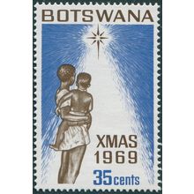 Botswana 1969 35c yellow & chocolate Christmas SG259 MNH