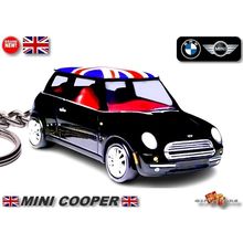 RARE KEY CHAIN BLACK BMW NEW MINI COOPER UK CUSTOM Ltd Ed