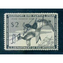 Used RW21 $2 Red-Necked Ducks Very Fine C1022