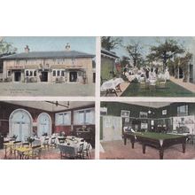 Snooker at The Good Intent Pub Horndean Hampshire Old Postcard