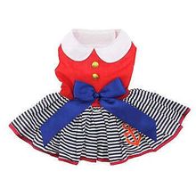 Sailor Girl Dress with Matching Leash Xlarge