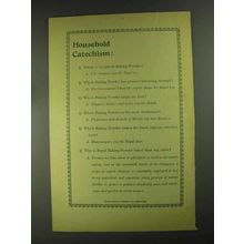 1903 Royal Baking Powder Ad - Household Catechism