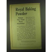 1903 Royal Baking Powder Ad - Makes Food More Healthful