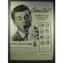 1948 Listerine Antiseptic Ad - Catching Cold?