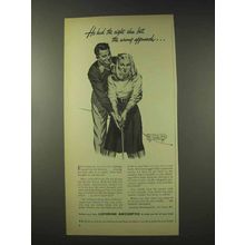 1948 Listerine Antiseptic Ad - The Wrong Approach