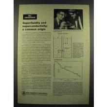 1966 Bell Telephone Laboratories Ad - Superfluidity