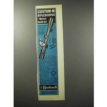 1970 Bushnell Custom-M Scope Ad - Mount Built-In!