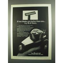 1973 Norelco VIP Tripleheader Shaver Ad - Try 18