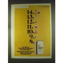 1976 Kent Cigarettes Ad - As Low as You Can Go