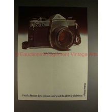 1977 Pentax Camera Ad - Spike Milligan's Pentax - NICE!