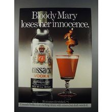 1979 Cossack Vodka Ad - Bloddy Mary Loses Innocence
