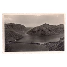 LAKE LUGANO, SWITZERLAND..unused vintage postcard RP #