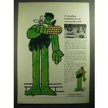 1970 Green Giant Advertisement - A standing invitation to eat corn-on-the-curb