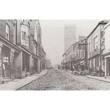 High Street Whitchurch Shropshire Victorian View Daily Star postcard