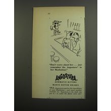 1952 Angostura Aromatic Bitters Ad - Virgil Partch Cartoon - Don't worry About