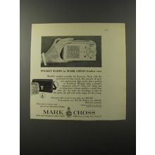 1953 Mark Cross Emerson Portable Radio Advertisement