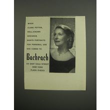 1955 Bachrach Photography Ad - When Clare Potter, well-known designer, wants